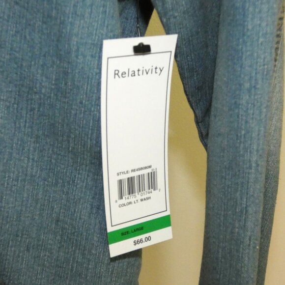 NEW Relativity stretch denim trucker jean jacket - Picture 3 of 5